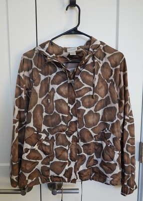 Cold Creek Animal Print Wind Breaker / Rain Jacket - Size 0
