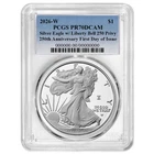 2026-W $1 1-oz Proof American Silver Eagle PCGS PR70DCAM FDOI Blue Label