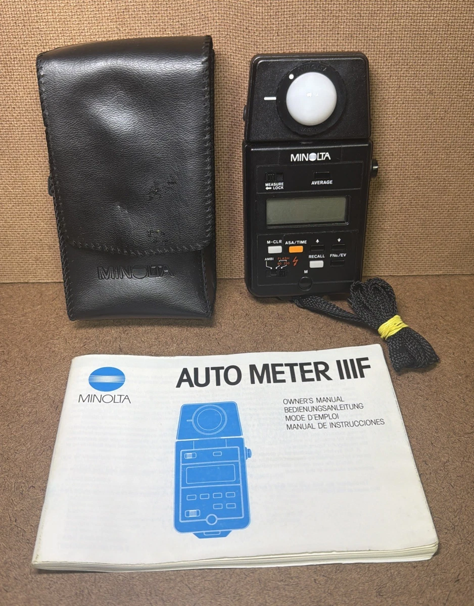 Minolta Light Meter Iii for sale - eBay