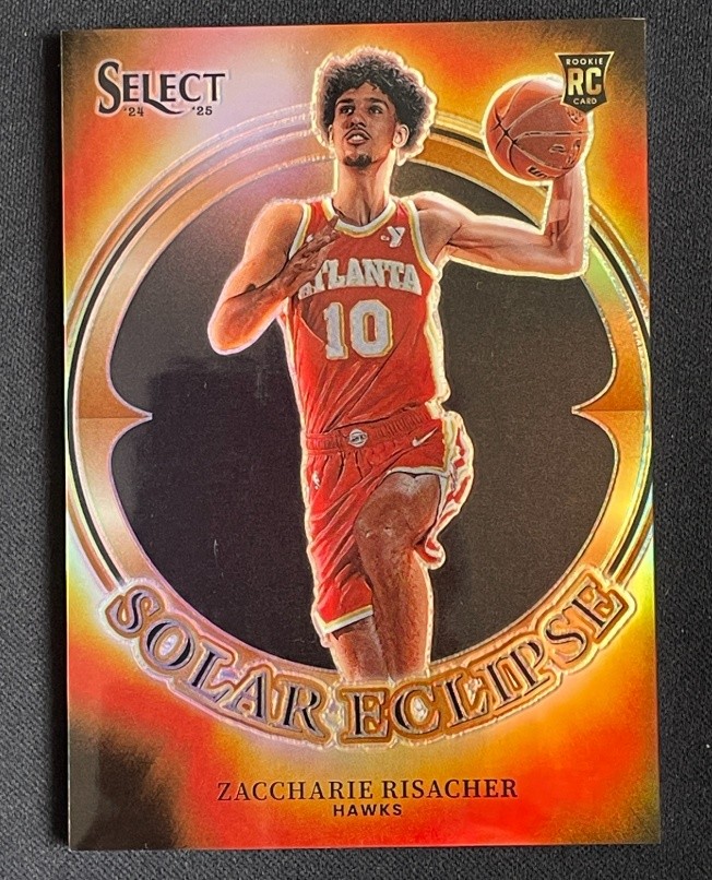 Zaccharie Risacher 2024-25 Panini Select Solar Eclipse Case Hit SSP RC #12 -B