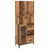 Highboard Altholz Wandmontiert 180 X 69,5 X 34 Cm Holzwerkstoff