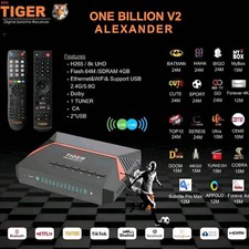 Satellite Receiver ONE BILLION V2 ALEXANDER T.V Digital Wi-Fi 8K