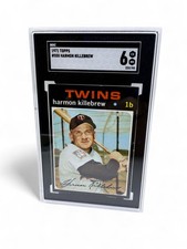 (BB10) VINTAGE 1971 TOPPS HARMON KILLEBREW BASEBALL CARD GRADED SGC 6 EX