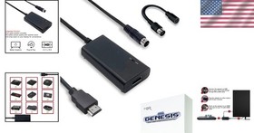 HDMI Cable for Sega Genesis Master System 32X Nomad, Retro Gaming, 720P Upscale