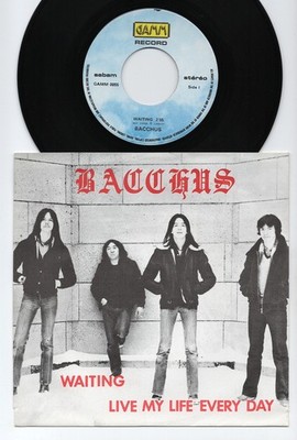 BACCHUS * 1983 BELGIUM HEAVY METAL PRIVATE 7'' 45 * NWOBHM * Listen!
