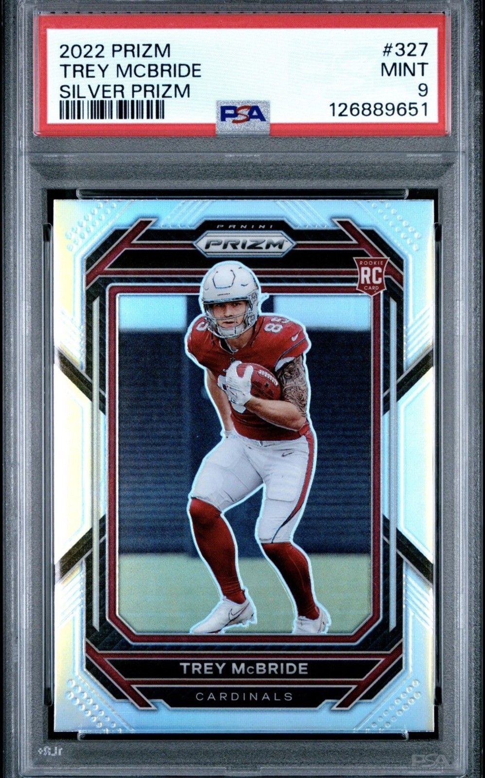 2022 PANINI PRIZM SILVER PRIZM #327 TREY MCBRIDE PSA 9