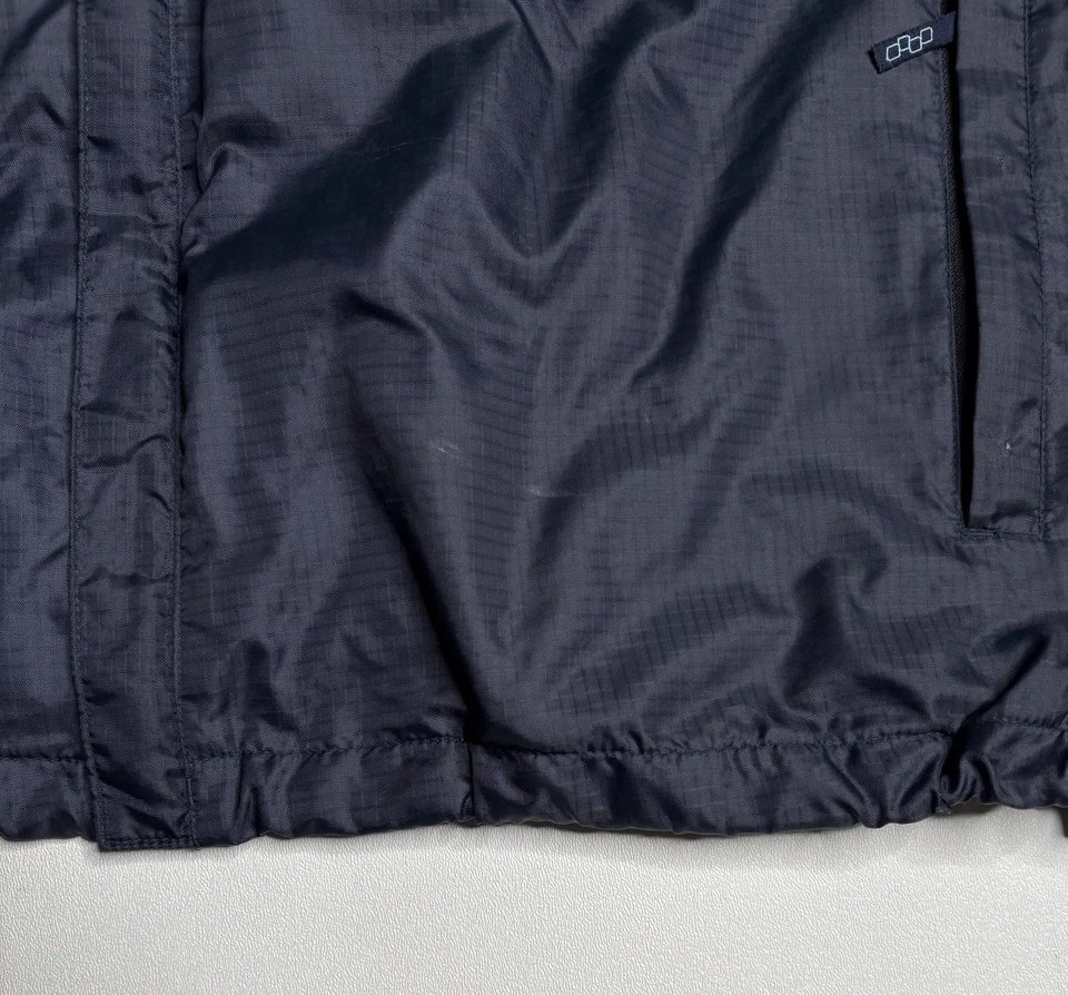 Chaqueta cortavientos vintage cuadrangular Y2K bloque de color patín XL Foto 3 de 4