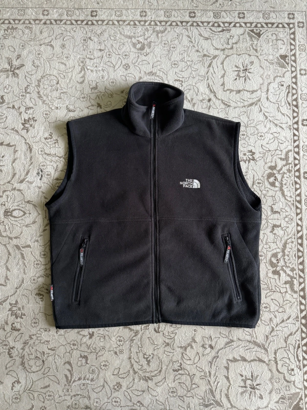 Vintage The North Face Polartec Fleece Vest Retro Mens XL Black Gorpcore