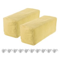 2 StüCk Stretch-ArmlehnenbezüGe,Couch-ArmlehnenbezüGe Mit Drehnadel,Beige