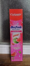 COLGATE MAX FRESH WATERMELON BLAST Toothpaste w/ Breath Strips 4.8 Oz NIB