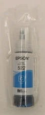 Genuine Epson 522 Cyan Ink Bottle for ET-2720 ET-2800 ET-2803 ET-4700