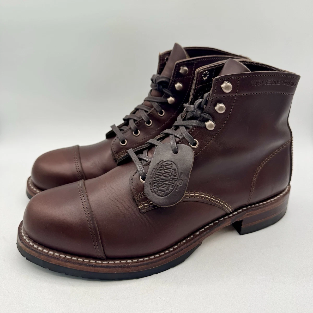 Brown Wolverine 1000 Mile Boots for Men for sale | eBay display picture 1