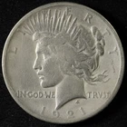 1921 High Relief $1 Silver Peace Dollar- Free Shipping USA