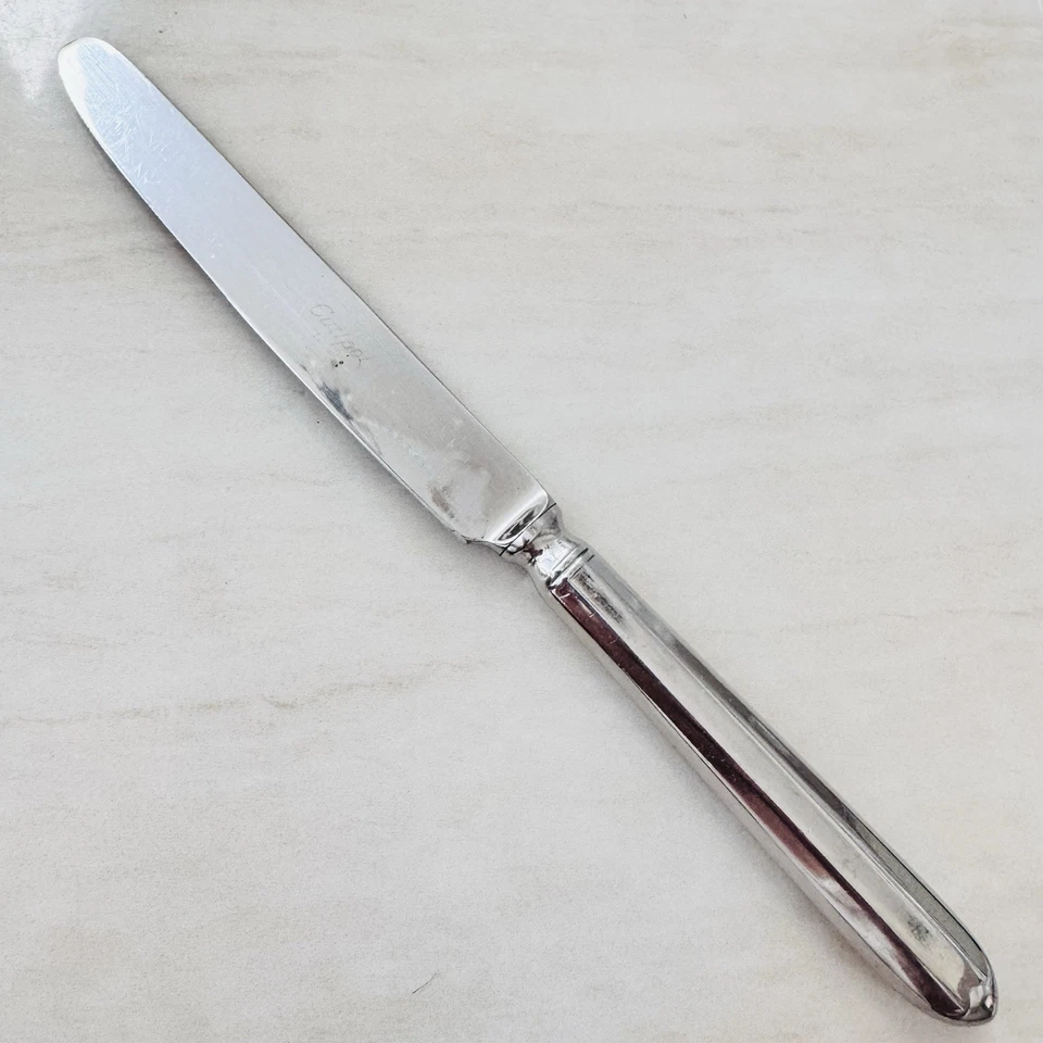 "Cuchillos de cena vintage Cutipol Portugal 9"" mango hueco acero inoxidable brillante 5 piezas" Foto 2 de 4