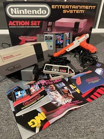Nintendo NES Action Set Console | Extras: 3 Games, Poster | Used - Excellent