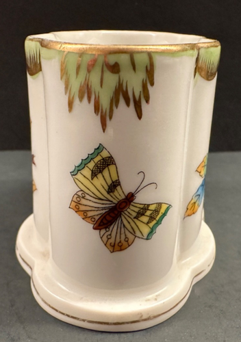 HEREND Toothpick Holder Porcelain Hand Painted Free Shipping - Picture 3 of 6