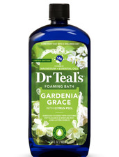 Dr Teal's Gardenia Grace Foaming Bath Epsom Salt 34 fl oz Bubble Bath