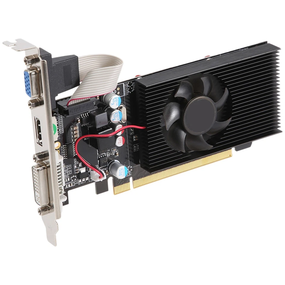 GT210 1GB DDR2 64Bit Card PCIE 2.0 GPU -Compatible DVI VGA Desktop Video3266 - Image 3 of 4