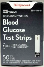 Walgreens True Metrix Blood Glucose Test Strips 60 count Exp 02/28/26