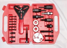 23pc A/C Deluxe Automotive Compressor Clutch Hub Remove Install Tool w/ spanner