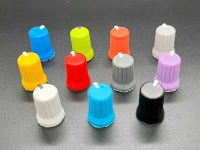 Potentiometer Drehknopf Cap Kunststoff 6mm D Shaft, D-Shaft, 4x Set Knop Mixer
