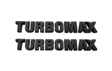 Fit 2024-2025 Chevrolet Silverado Turbomax Matte Black Emblems 85079242 Qty 2