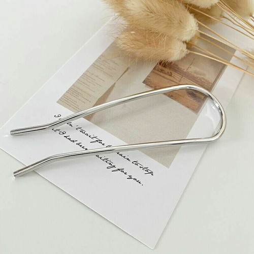Ancienne épingle à cheveux longue en forme de U pour femme bâtons cristal fourchette pince à cheveux U \ - Photo 35/51