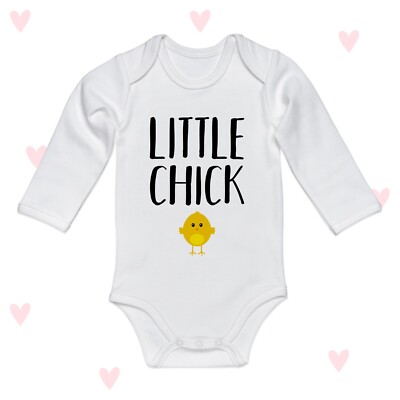 Little Chick Baby Body Langarm süße Geschenke personalisiert