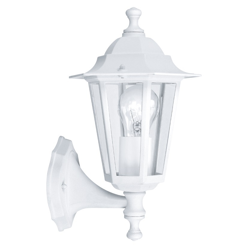 Lanterna Giardino Bianca Design Vintage - Lampada Parete Esterno Alluminio