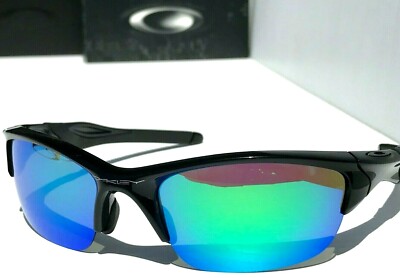NEW* Oakley Half Jacket 2.0 Black w POLARIZED Galaxy JADE Sunglass