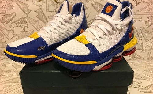 blue and red lebrons