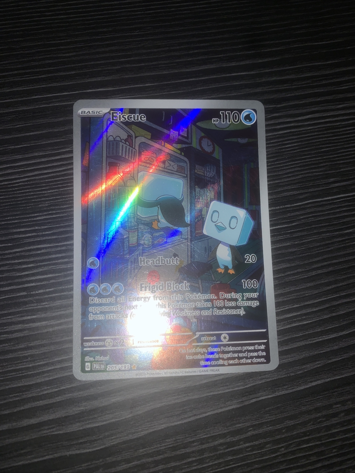 Pokémon TCG Eiscue Scarlet & Violet - Paldea Evolved 205/193 Holo...