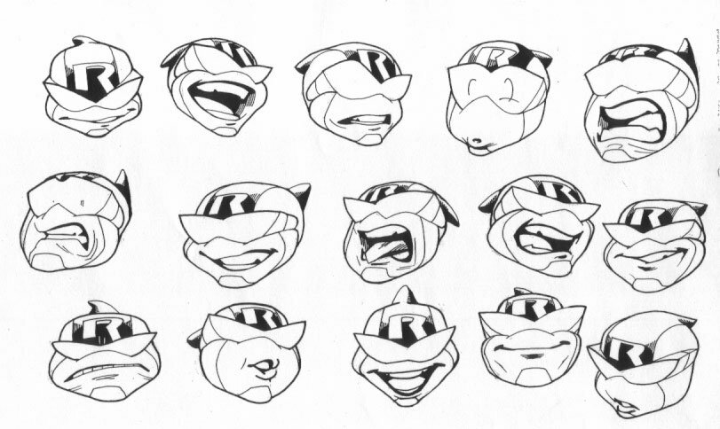 Ram Cache Model Sheet 1 art by J.J. Kirby Comic Art