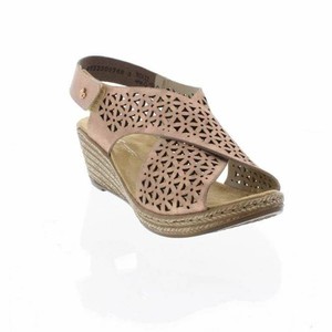 rieker rose gold sandals