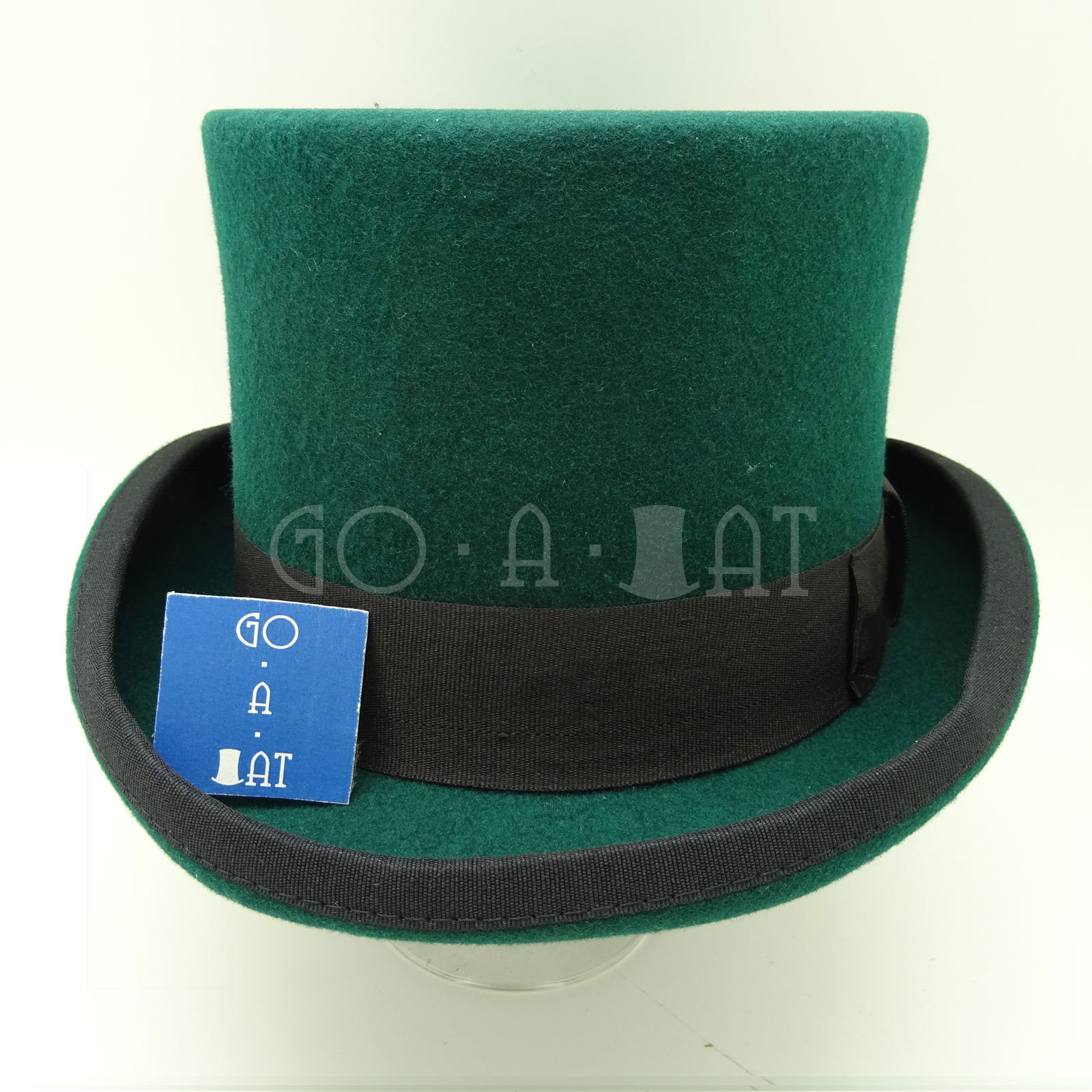 Wool Felt Topper Top Hat Victorian Tuxedo Men 59cm Brown CLASSIC X FORMAL