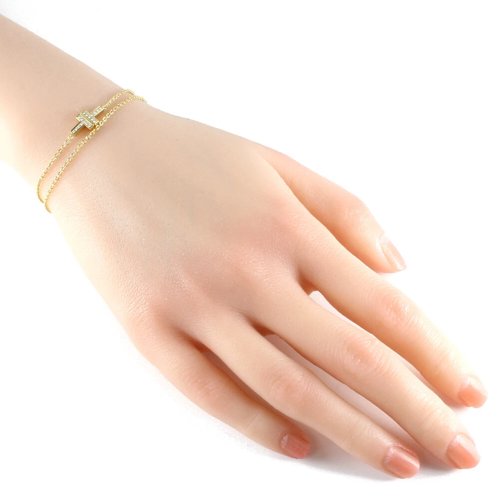 Tiffany t two deals double chain bracelet