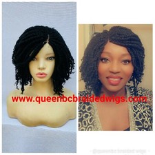 Braided wig:beautiful handmade kinky braids cornrow feedin braid wig.braided wig