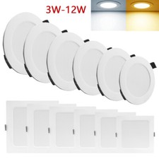 3W-12W LED Panel Ultraslim Einbaustrahler Einbauleuchte Deckenleuchte Spot 230V
