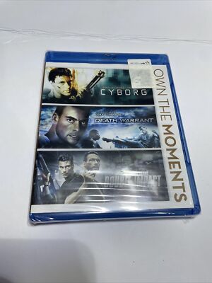 Cyborg / Death Warrant / Double Impact (Blu-ray, 2012, 3-Disc Set) Van Damme NEW