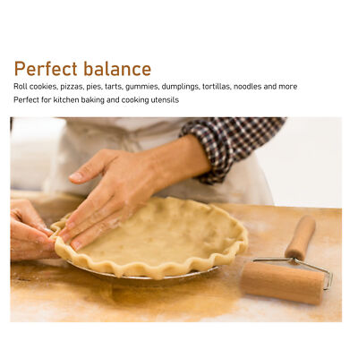 Small Wooden Rolling Pin - Non-Stick Dough Roller For Baking, Pastry, Pizza, Cookies, Kitchen Utensil, Easy To Clean - View #9