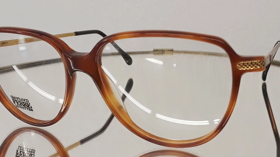 Винтажный GIANFRANCO FERRE люнеты GFF89 056 53-18 140 новый черепаха - Изображение 3 из 4