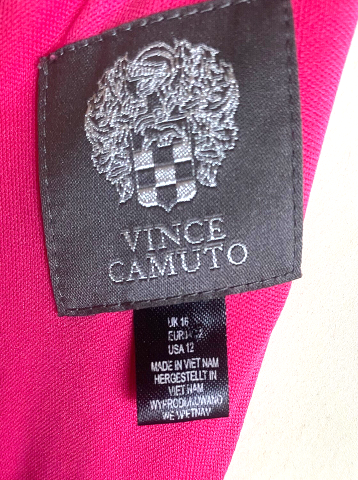 VINCE CAMUTO, Kleid, orange pink D 4042, Uk 16, US 12, stretch, 50er