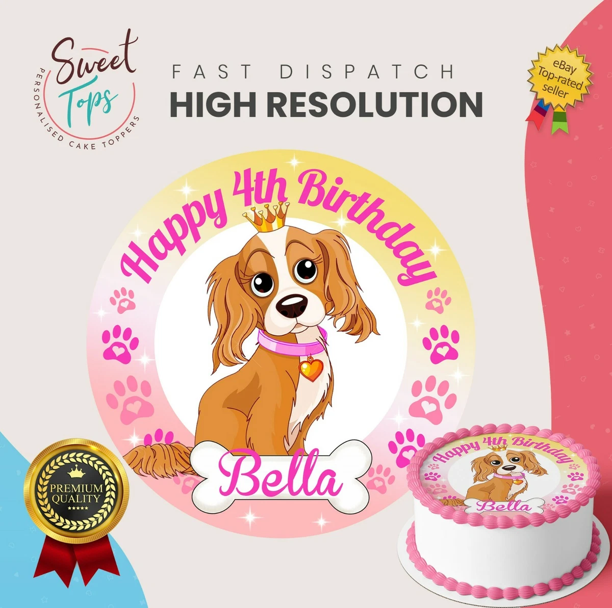 Dog hot sale edible cake