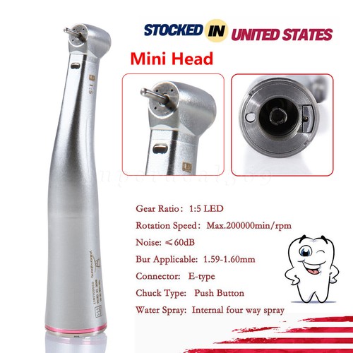 Dental Brushless LED Electric Micro Motor /1:5 Increasing Handpiece for Practice - Picture 10 of 28
