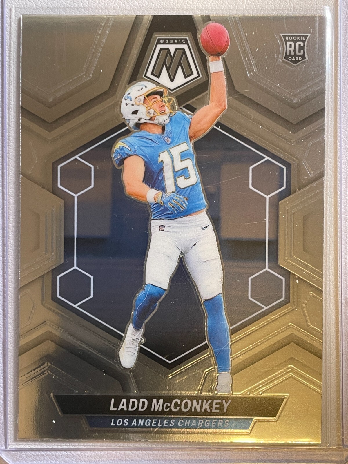 2024 Panini Mosaic Ladd McConkey #334 Rookie Los Angeles Chargers