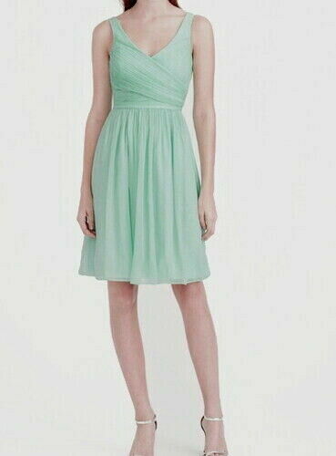 j crew dusty shale bridesmaid dress J.Crew Dusty Shale Aubrey Dress Drapey Matte Crepe Mint Blue Green  Bridesmaid