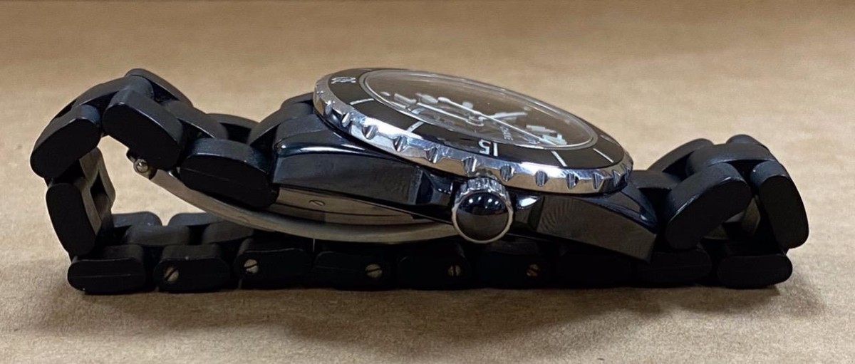 CHANEL J12 H2980 CERAMIC BLACK DIAL 39mm AUTOMATIC WATCH. | eBay