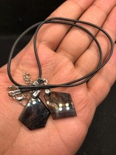 Beautiful Almandine Garnet Polish Slice Pendants With Strand