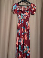 Womens Stunning Floral Summer Dress - One Size - BNWT