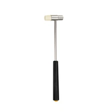 Double Face Plastic Metal Hammer 7" Round Mallet with Soft/Hard Tips